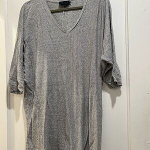 Hatch Maternity Striped V-Neck Dolman Dress- One Size